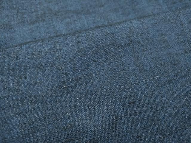 平和屋着物○男性 紬 アンサンブル 留紺色 キングサイズ 正絹 逸品