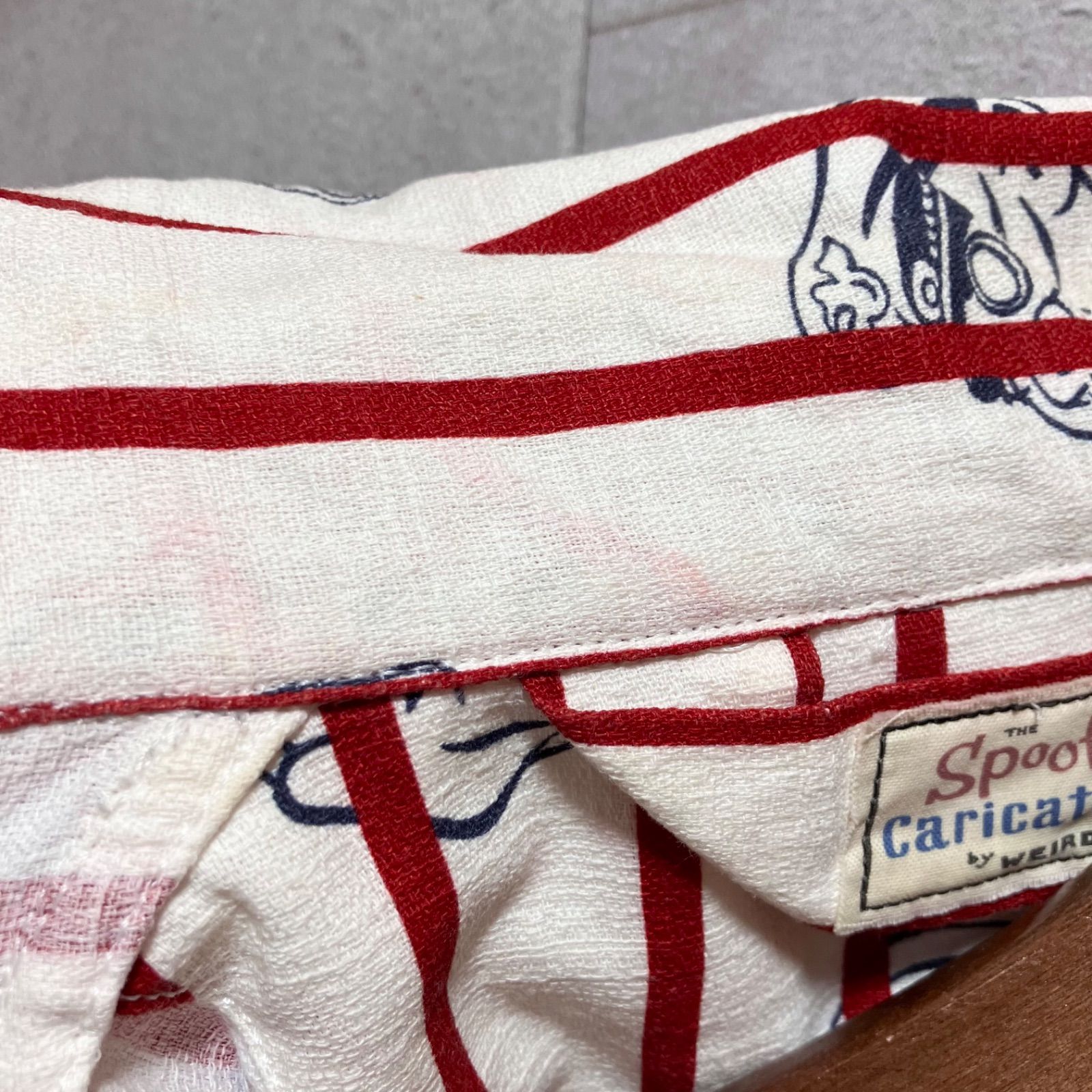 WEIRDO ウィアード セットアップ シアサッカー オープンカラー シャツ