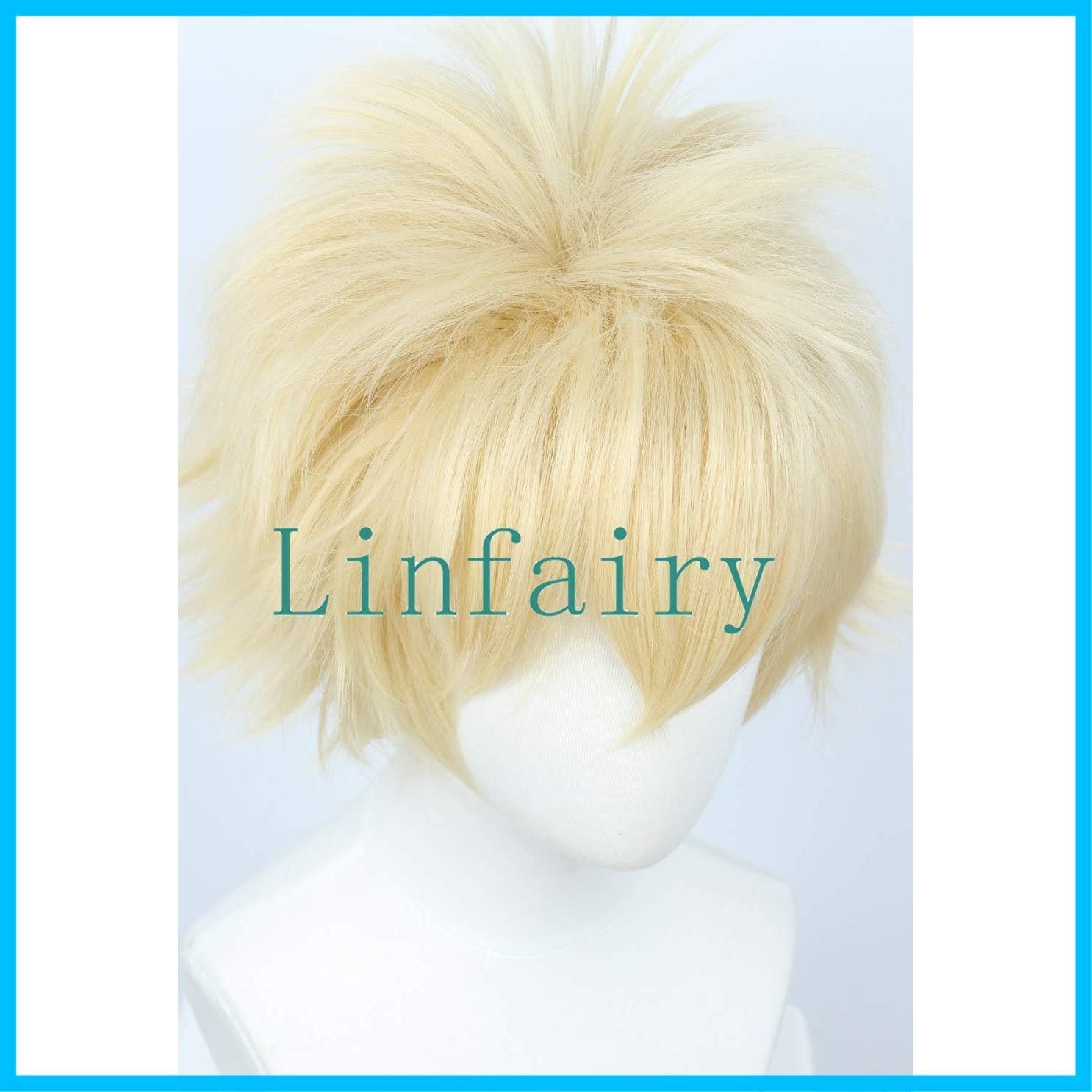 即日発送】Linfairy 爆豪 コスプレ ウィッグ 耐熱 ウィッグ