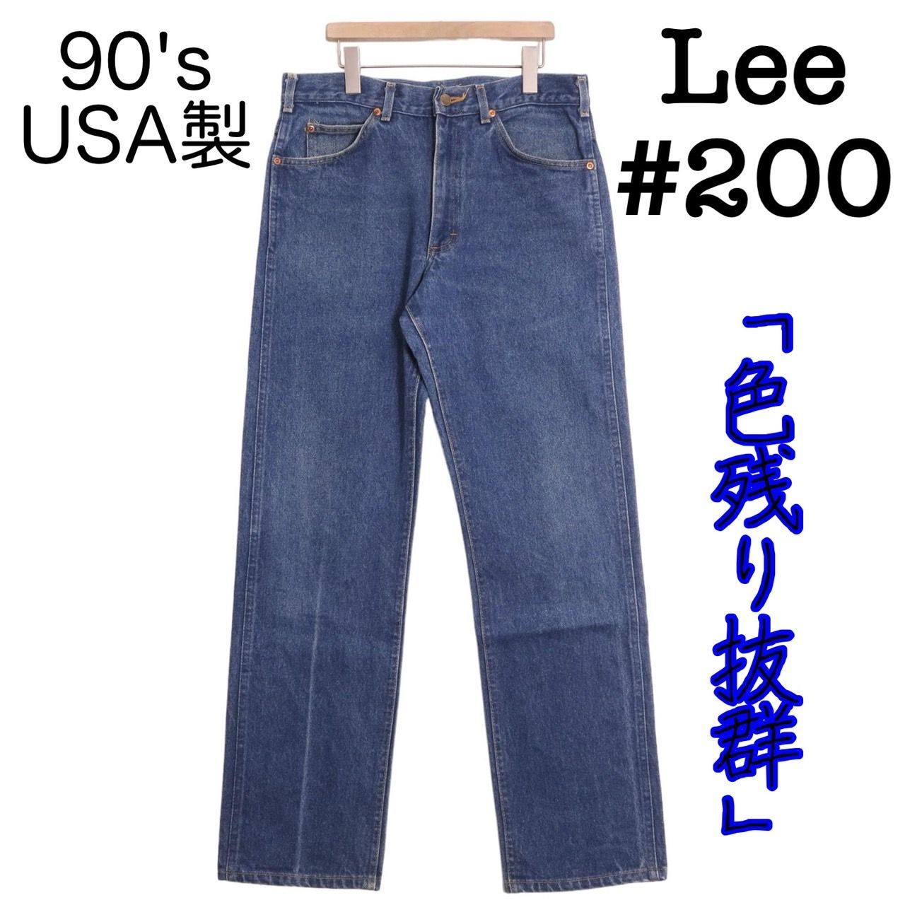 Lee usa製 ストレッチデニム テーパード 32×34 200-2046 Lee 200-0143 90's USA製 Lee#200 デニムパンツ シーパン