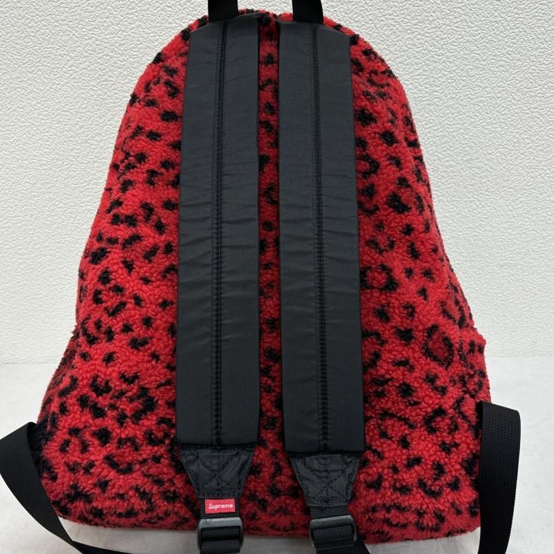 Supreme シュプリーム リュックサック、デイパック リュックサック、デイバッグ 17AW Leopard Fleece Backpack  レオパード ひょう柄 ボア フリース - メルカリ