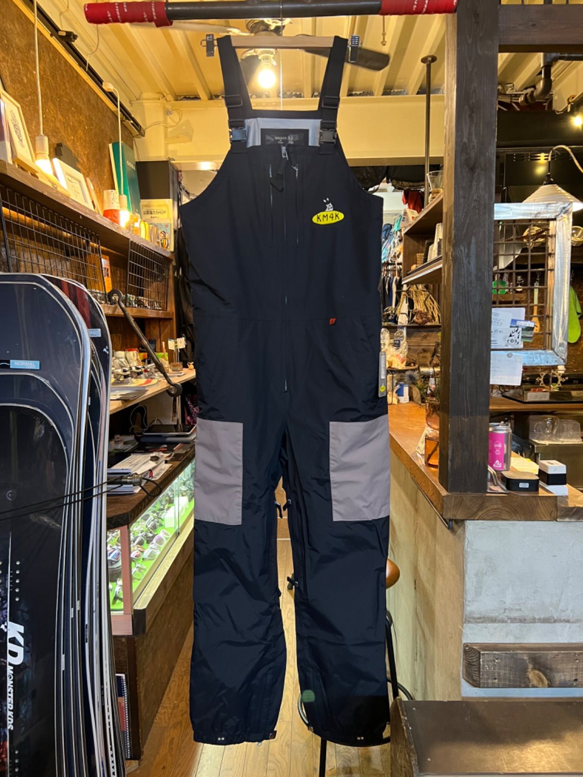 KM4K paradise bib 7 DULL BLACK SIZE M-アウトレット値下げ