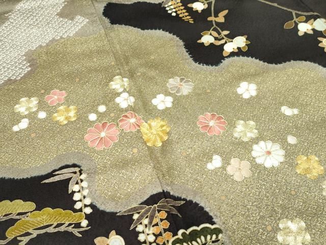 訪問着 青柳 大喜百花 鮮やかな色彩 美しい花絞り トールサイズ K-3556 訪問着 青柳 大喜百花 鮮やかな色彩 美しい花絞り トールサイズ