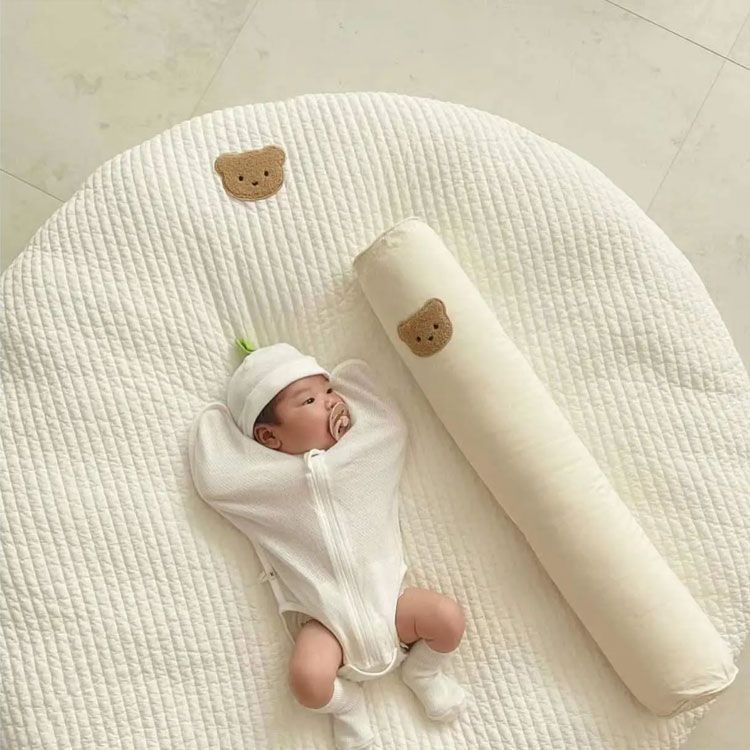 月齢フォト 85cm コットン お昼寝マット サークル 寝相アート 赤ちゃん