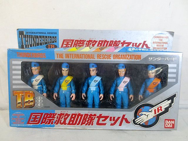 BANDAI - 美品　バンダイ　サンダーバード　国際救助隊セット ソフビ　フィギュア バンダイ サンダーバード 国際救助隊セット ソフビフィギュア