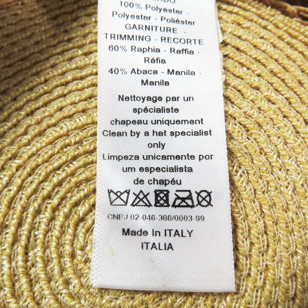 新品同様 Christian Dior クリスチャンディオール ラフィア アバカ  