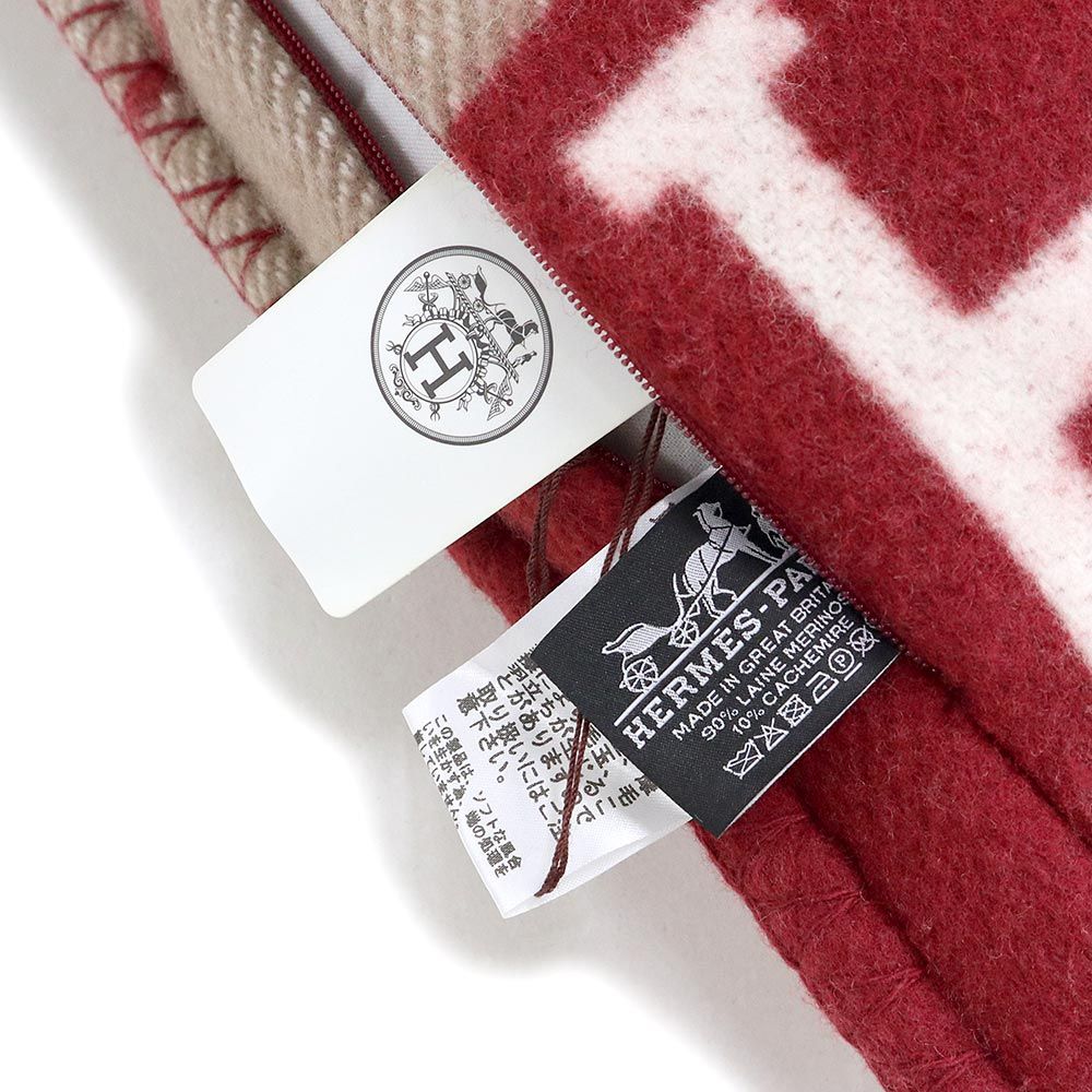 エルメス クッション アヴァロンIII PM メリノウール 90% カシミヤ 10