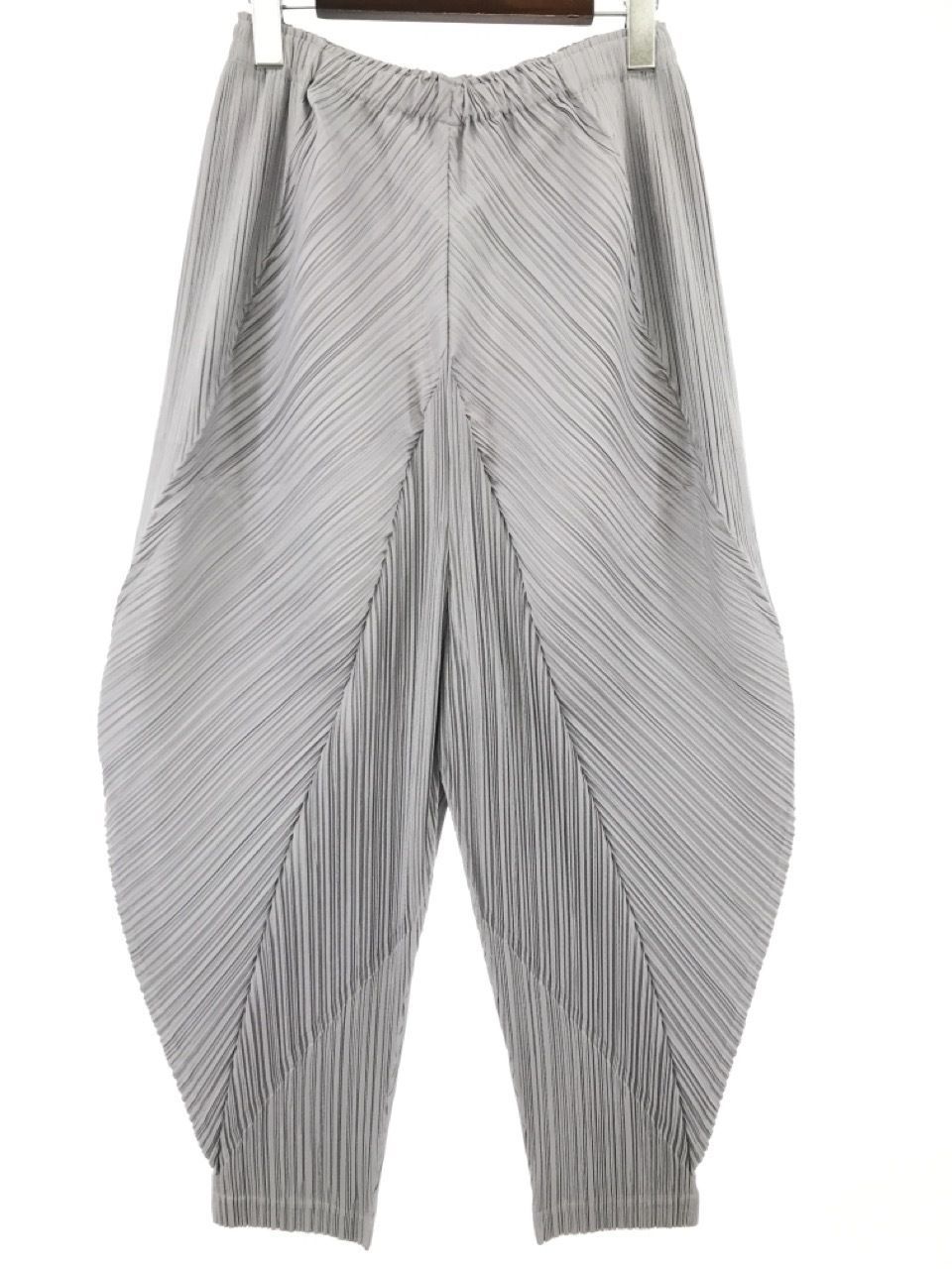 PLEATS PLEASE パンツ PP71-JF424 SIZE4 グレー - メルカリ