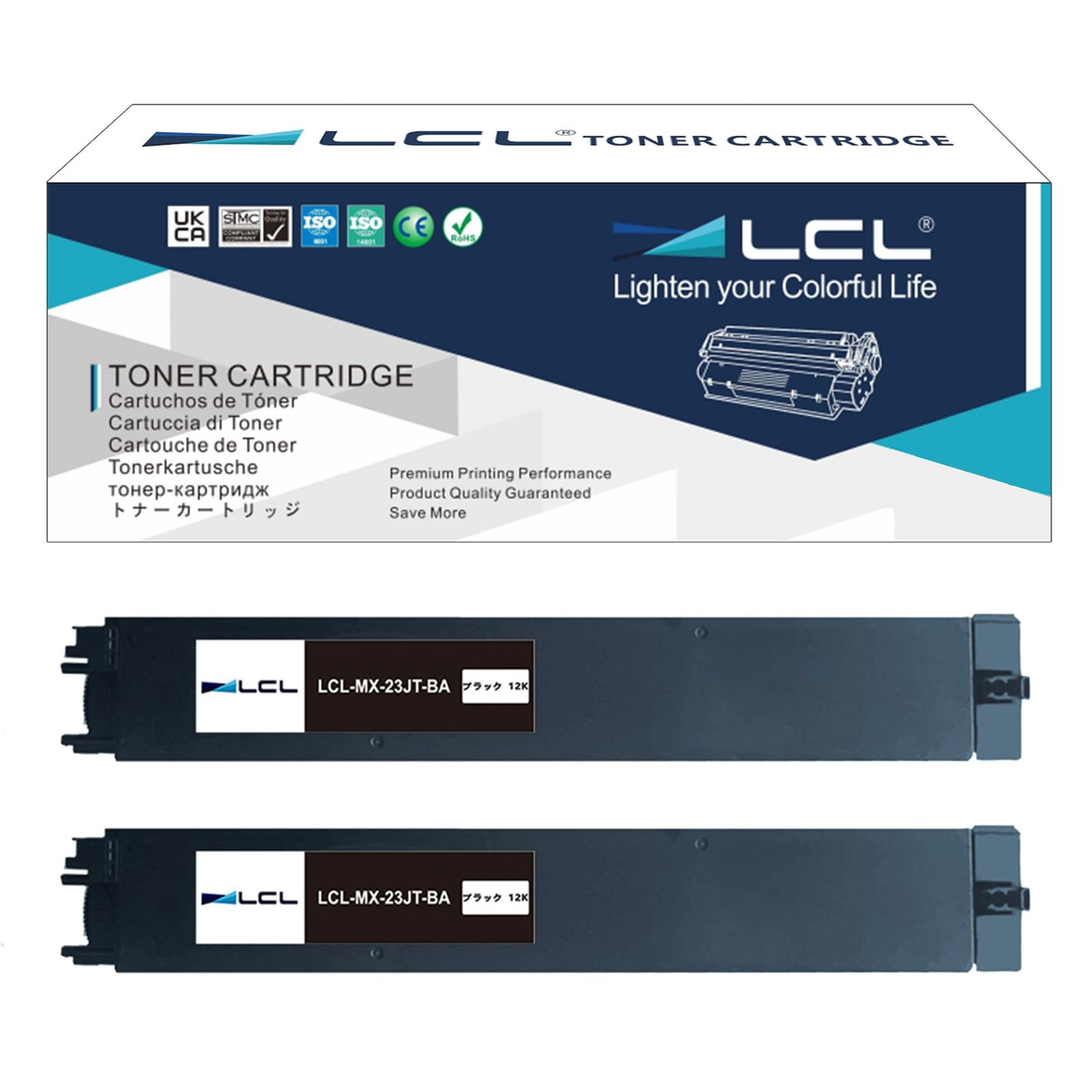 迅速発送 LCL Sharp用 シャープ用 MX-23 MX-23JT MX-23JTBA MX-23JT-BA 2パック ブラック 互換トナーカートリッジ 対応機種 MX-2310F|MX-2311FN|MX-2517FN|MX-3111F|MX-31
