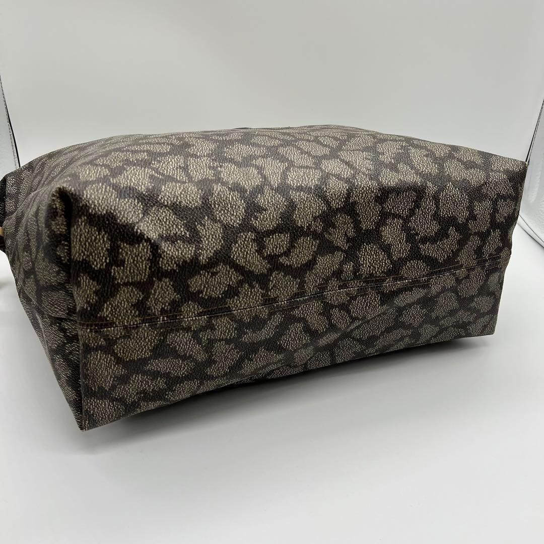✨美品✨YSL イヴサンローラン トートバッグ ブラウン PVC ジラフ柄