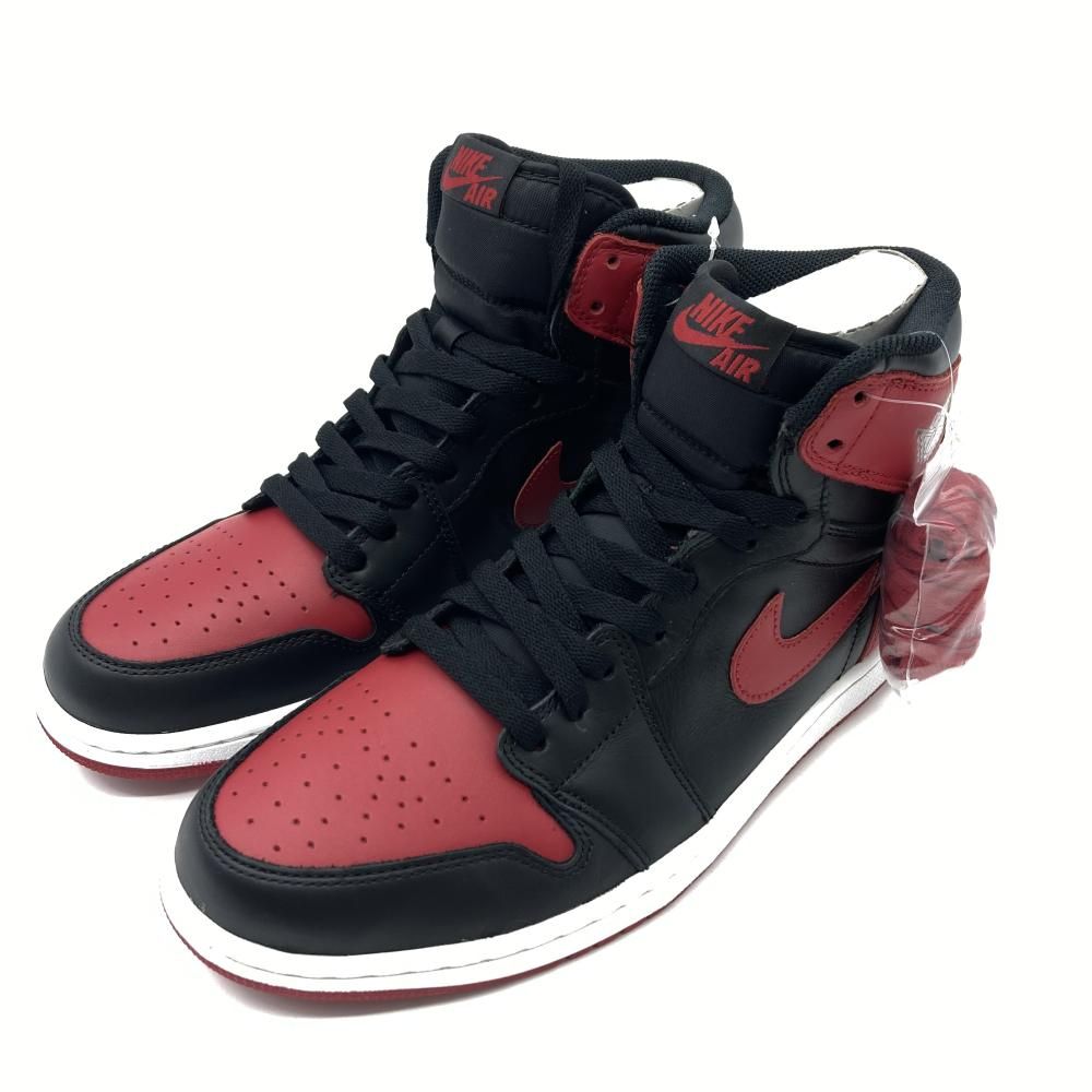NIKE AIR JORDAN 1 RETRO HIGH OG Bred サイズ28.5cm 555088-023 ラメ化あり ナイキ エアジョーダン ブレッド 19