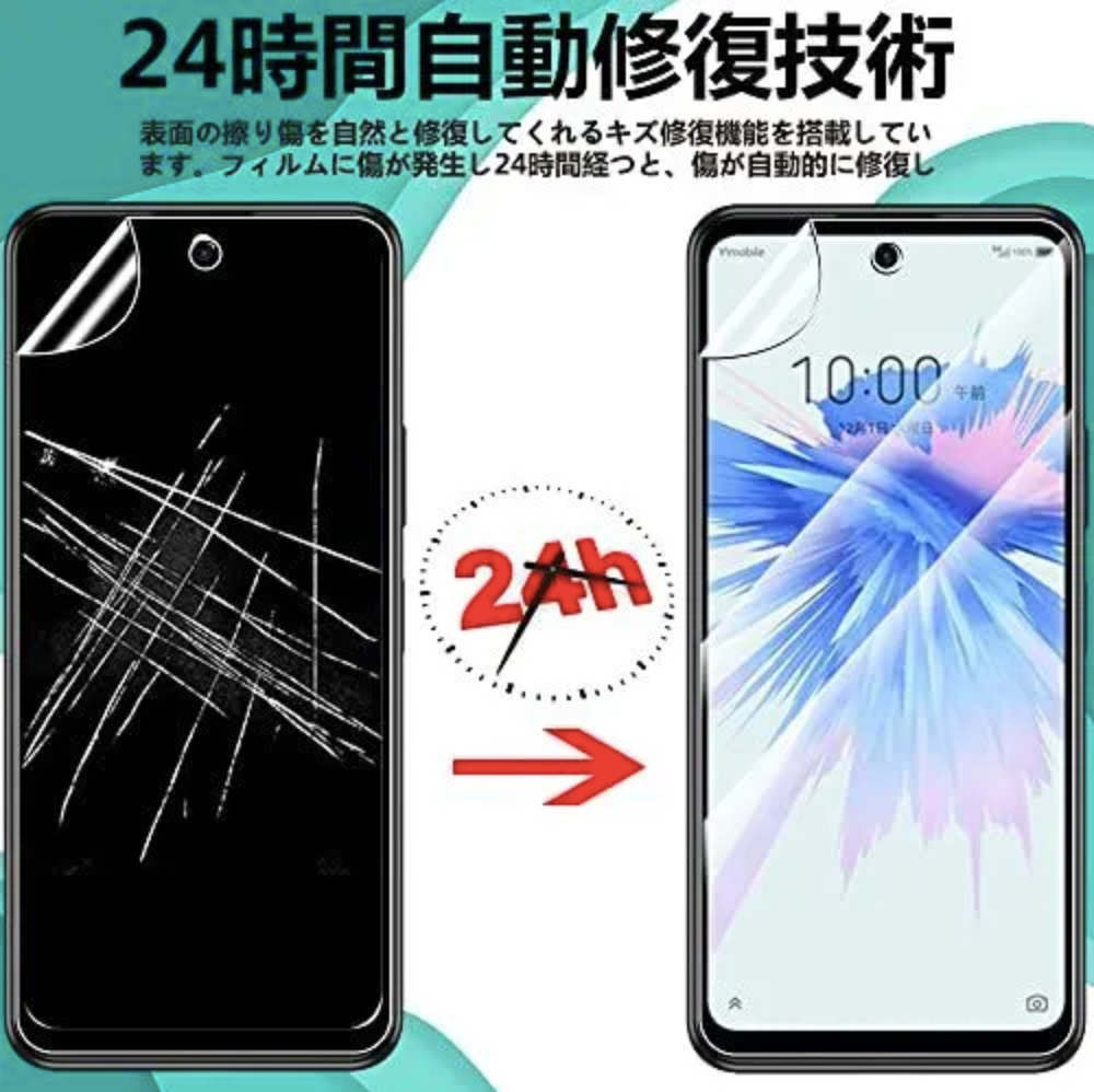 人気商品　ZTE Libero 5G II 用ソフトケース　ソフトフイルムセット