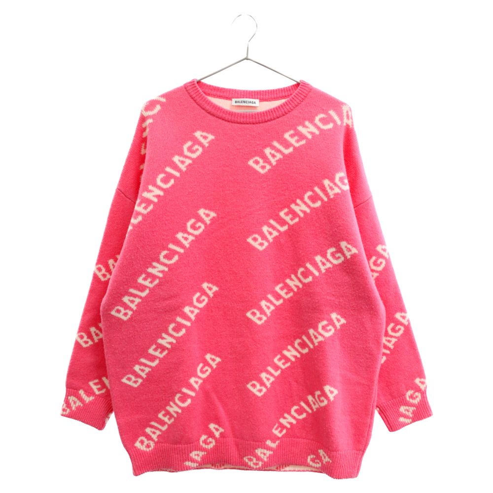 BALENCIAGA (バレンシアガ) ロゴプリント ニット セーター 長袖 