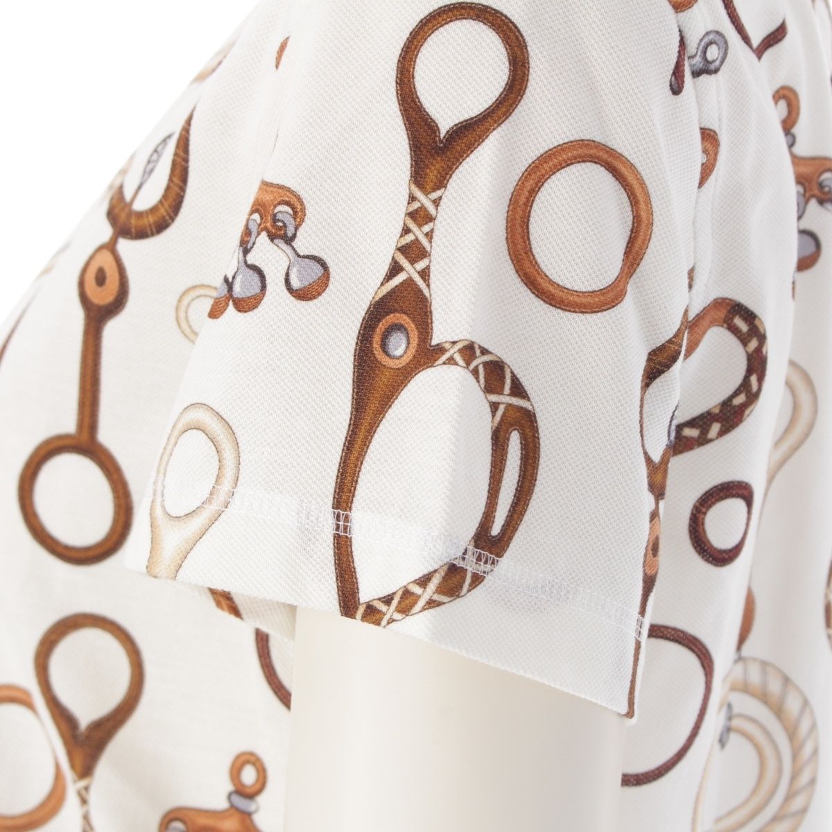HERMES Panoplie Tout Cuir カットソー 4E4632DN エルメス 24SS Panoplie Tout Cuir コットン ショートスリーブ T