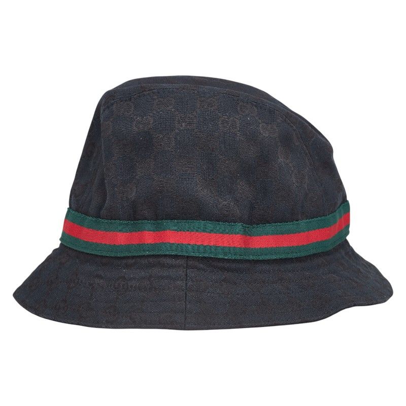 GUCCI バケットハット シェリーライン／ブラック　レディース GUCCI/グッチ】買取強化ブランドGUCCIからシェリーラインの