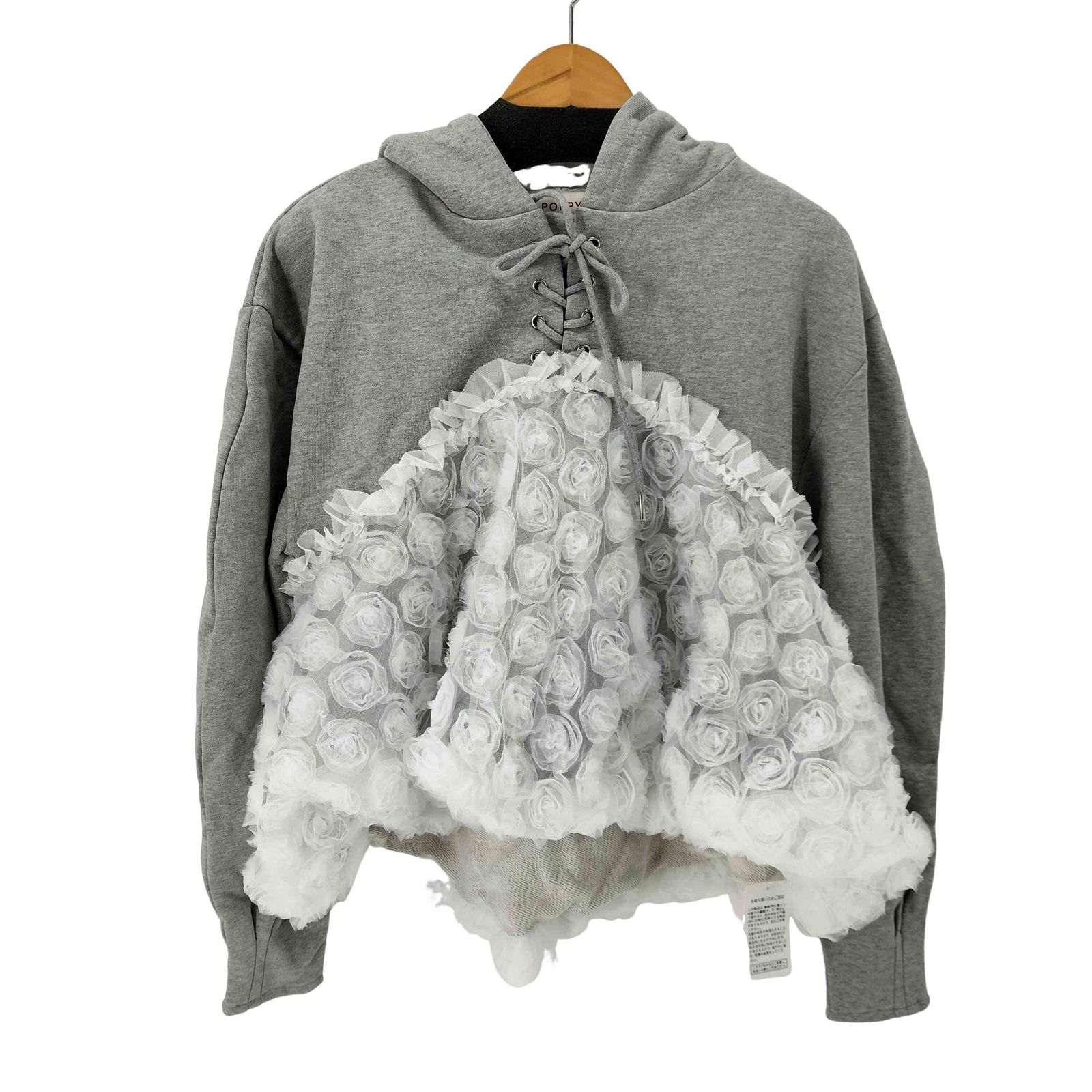 poppy tokyo(ポピートーキョー) レディース トップス poppy tokyo(ポピートーキョー) Heart tulle sweatshirt