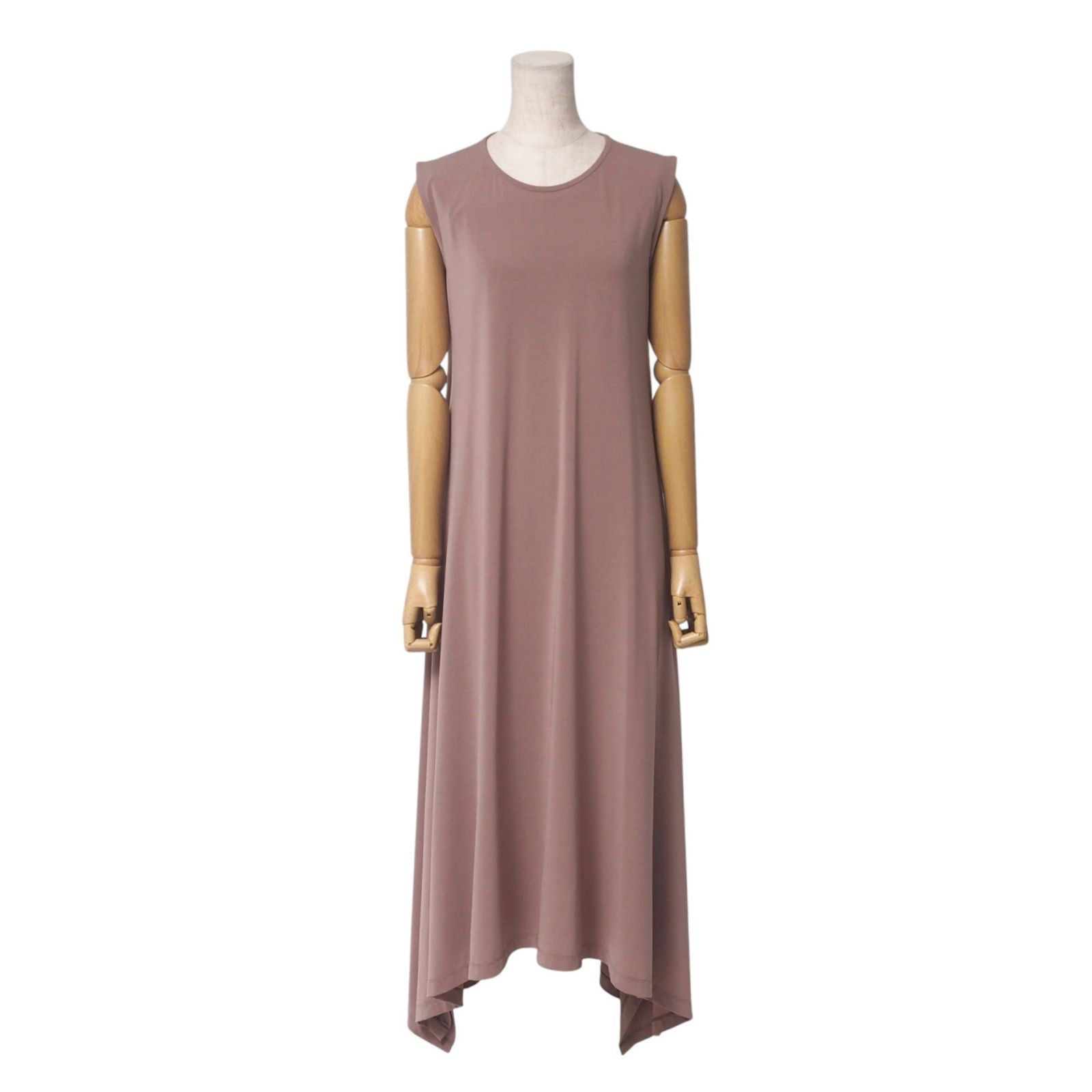 ISSEY MIYAKE イッセイミヤケ ワンピース サイズ2 ストレッチ ジャージー生地 フ ノースリーブ ブランド古着 20250408|RA3961