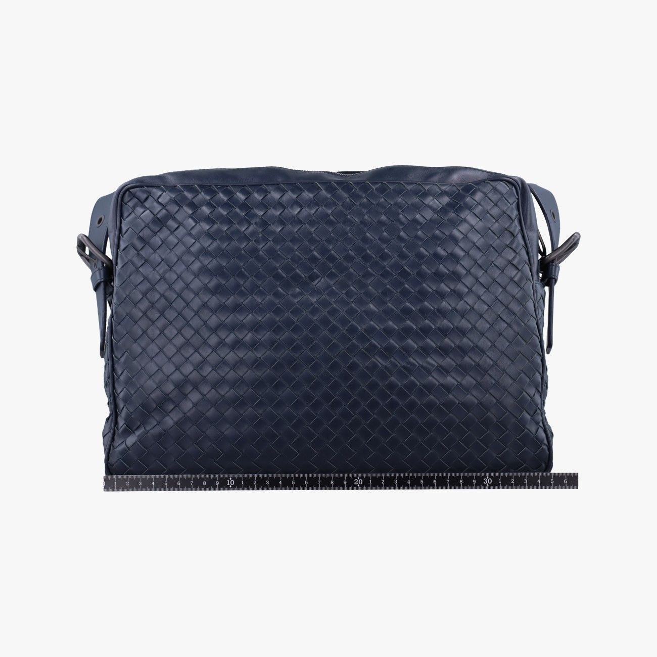 ボッテガヴェネタBottega VenetaイントレチャートブルーラムスキンB02955591C