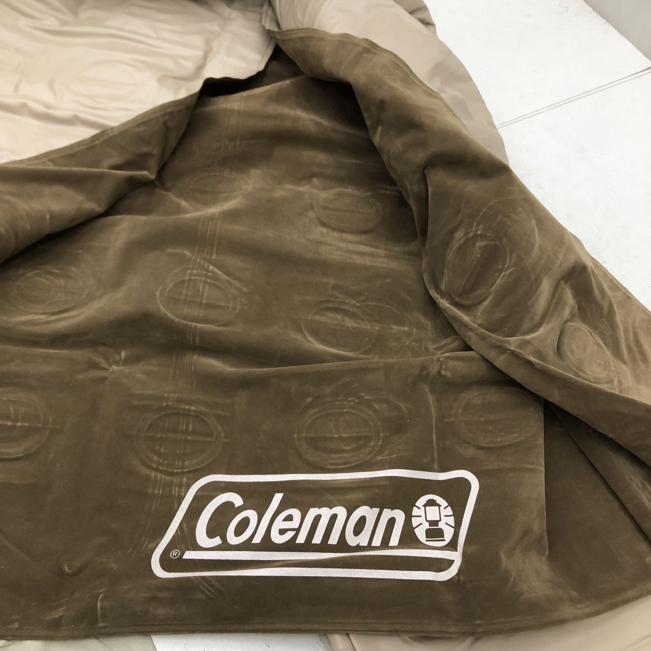 03w05022 Coleman コールマン テントエアーマット300 [170-6608]　ブラウン 中古 アウトドア キャンプ