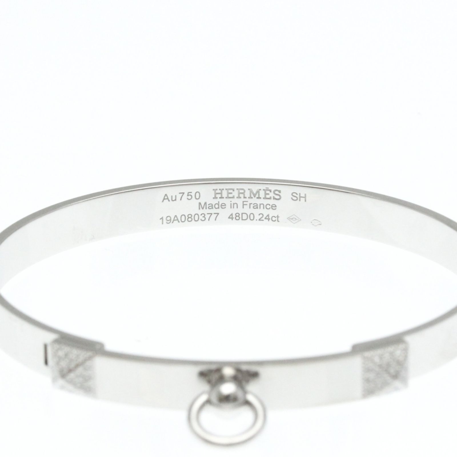 エルメス(Hermes) コリエドシアン PM ダイヤモンド バングル K18
