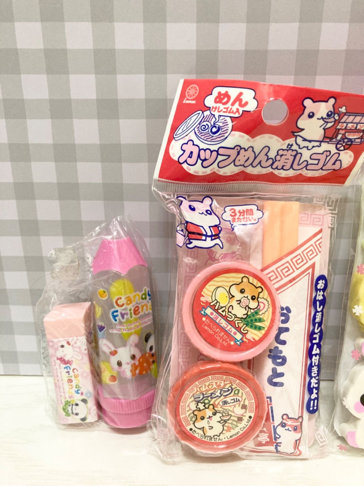 お値下げしました☺︎平成レトロ 消しゴムセット ハムスター パンダ