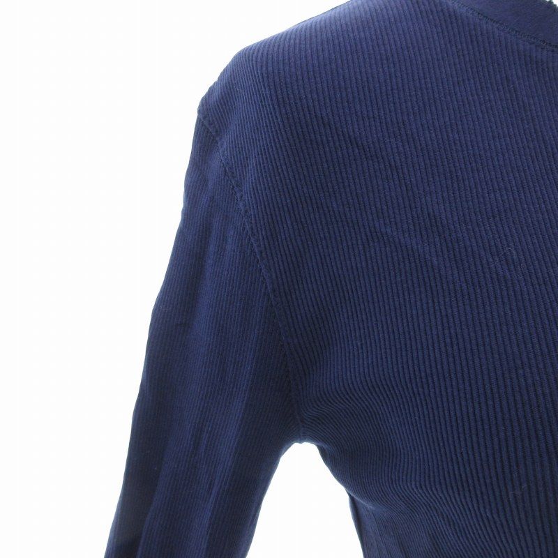 美品　RALPHLAUREN　ラルフローレン　フリルカットソー　試着のみ　紺M セール】 クラシック フィット プリント シフォン タイネック