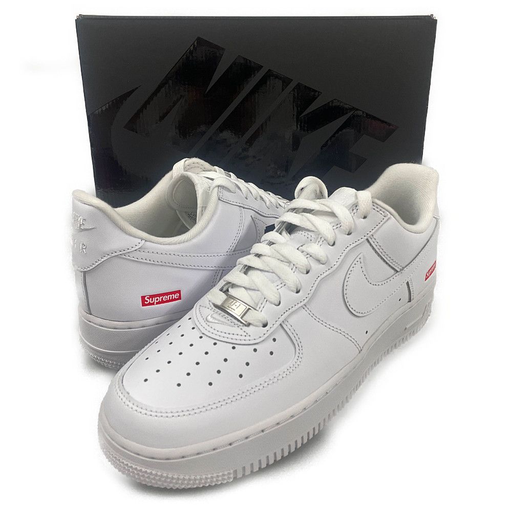 NIKE ナイキ ×SUPREME AIR FORCE 1 LOW CU9225-100 シュプリーム エアフォース1 ローカットスニーカーシューズ ホワイト US8/26cm