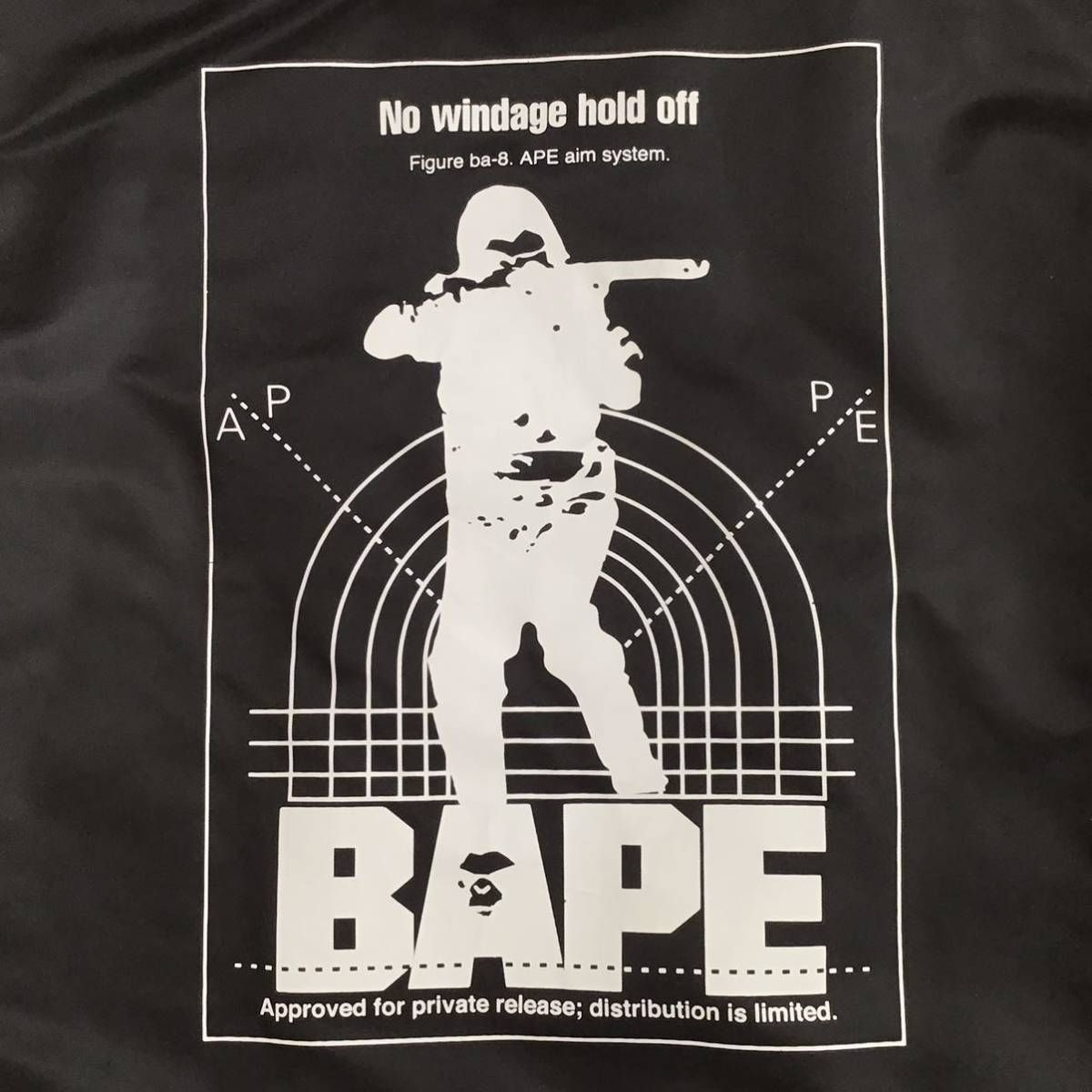 ☆2XL☆ BAPE HUNTING MA-1 Bomber Jacket a bathing ape エイプ