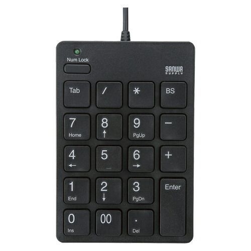 サンワサプライ USBテンキー NT-18UBK ブラック 1個