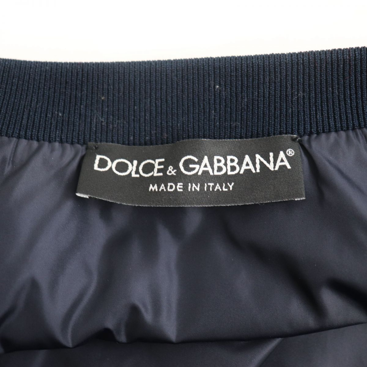 極美品◇DOLCE＆GABBANA ドルチェ＆ガッバーナ ラムレザーパイピング