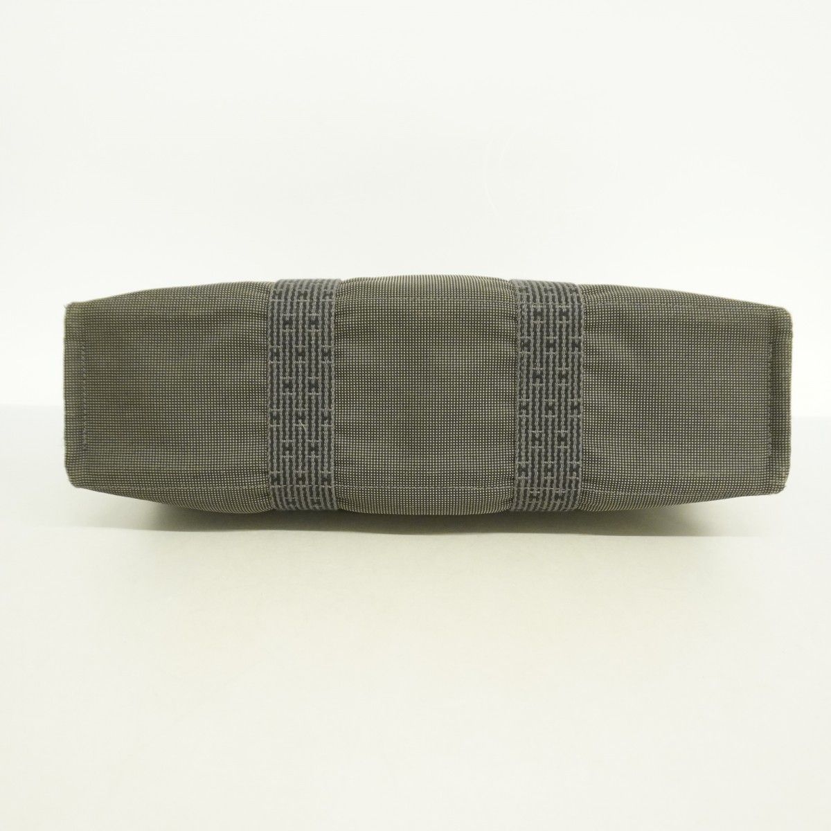 5ge6044-h】エルメス トートバッグ エールラインMM キャンバス グレー  