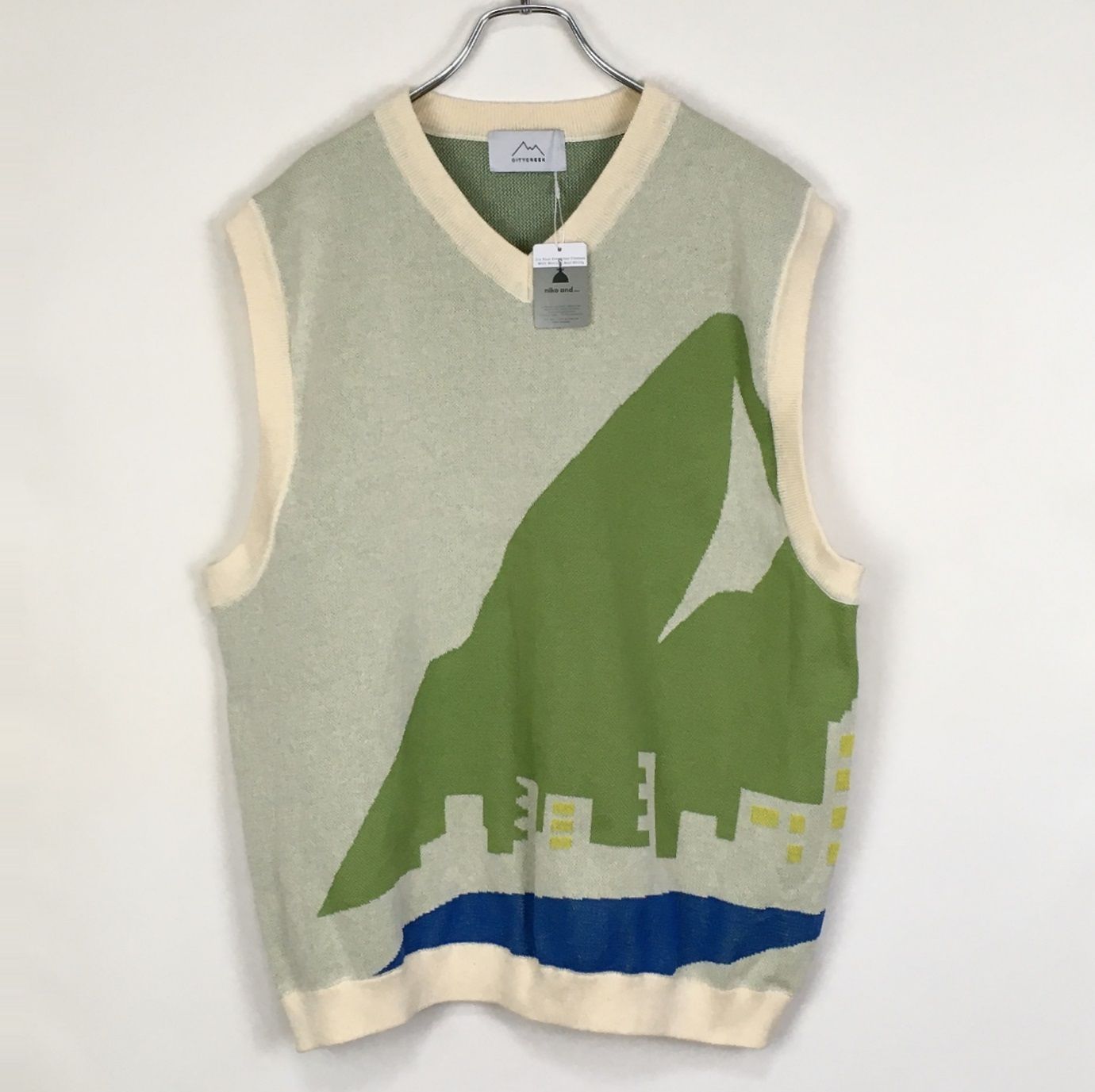 新品タグ付き】 ニコアンド CITY CREEK テクスチャ-ニットベスト
