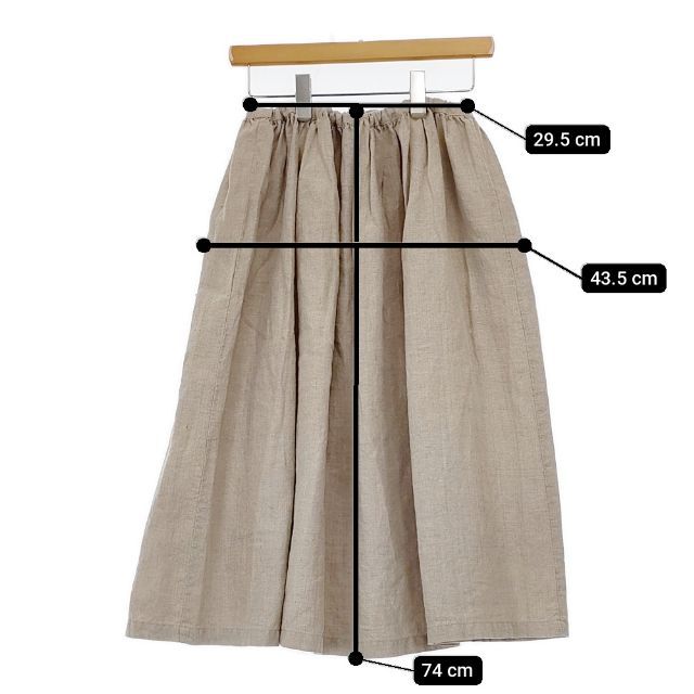 新品　ネストローブ 定価¥2万6400円　ロングスカート　リネン　ピンク 新品 ネストローブ 定価¥2万6400円 ロングスカート リネン