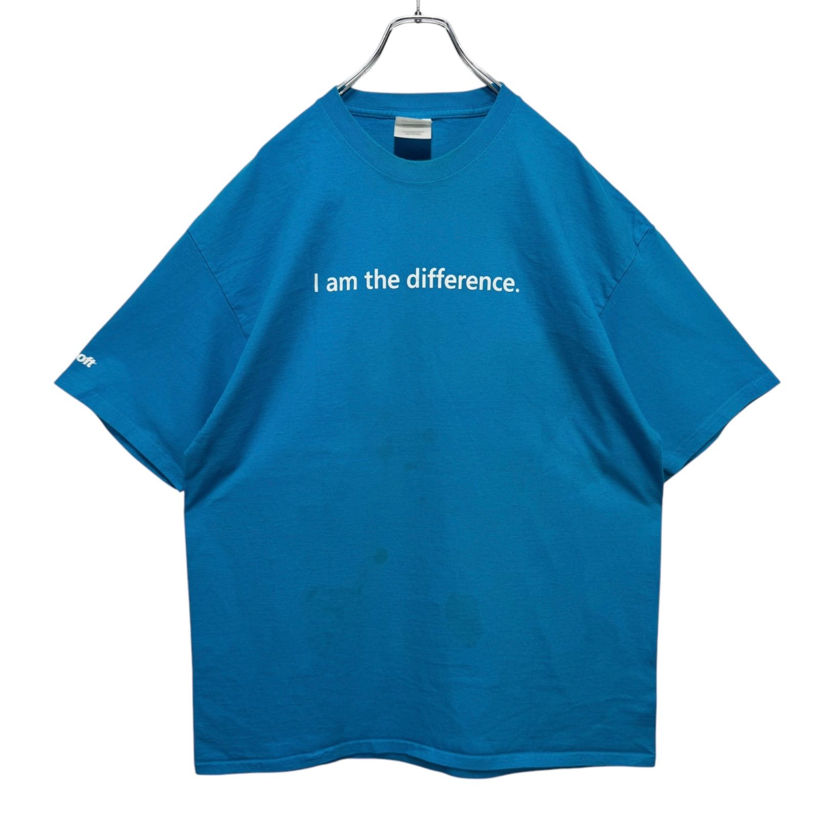 Microsoft I am the difference. Print T-shirt Tee マイクロソフト T 