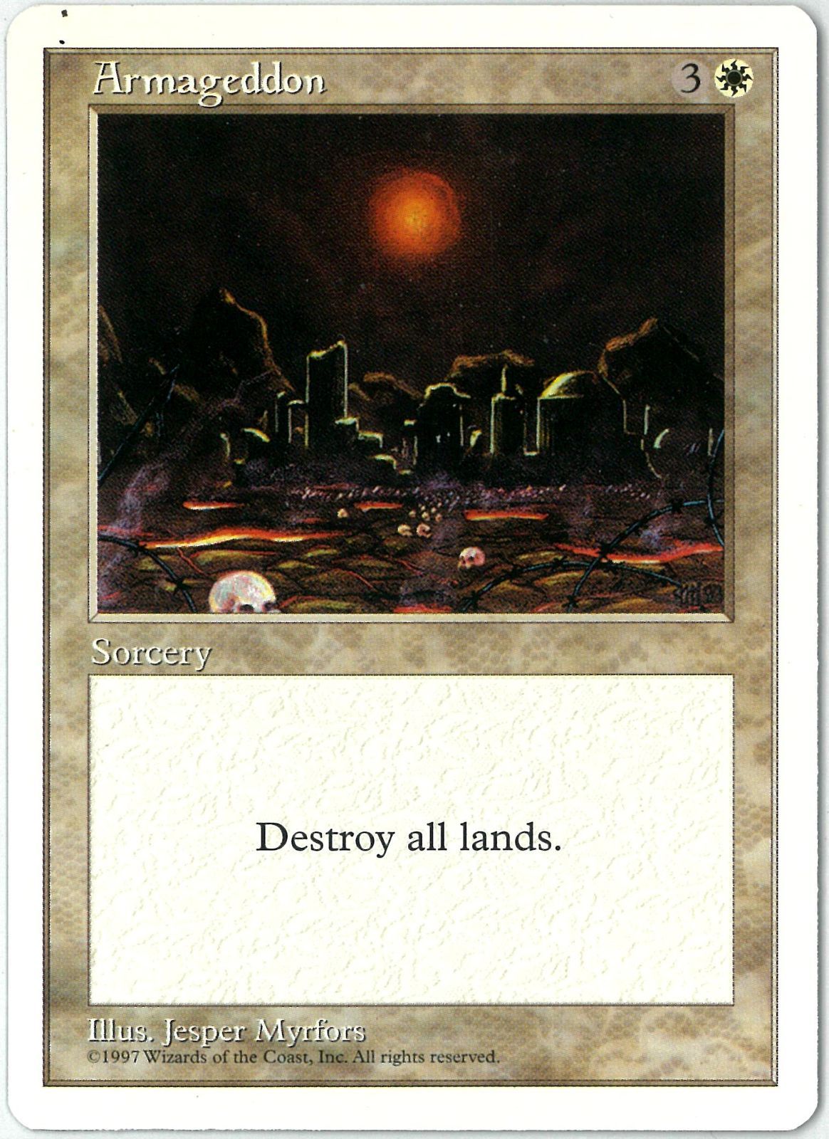 MTG ハルマゲドン Armageddon 英語1枚 mtg ハルマゲドン/Armageddon》[S99] 白R 英語 en - メルカリ