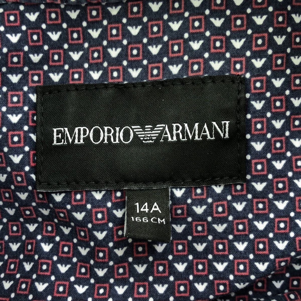 EMPORIO ARMANI 長袖シャツ 14A （166㎝） EMPORIO ARMANI 長袖シャツ 14A （166㎝）