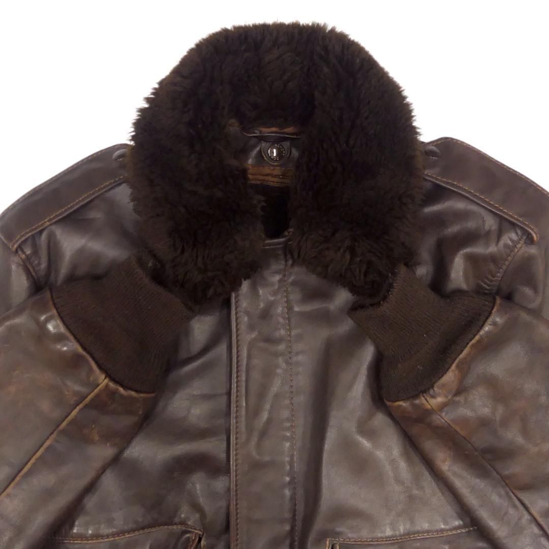Schott ショット G-1 レザーフライトジャケット 40 茶 JJ952
