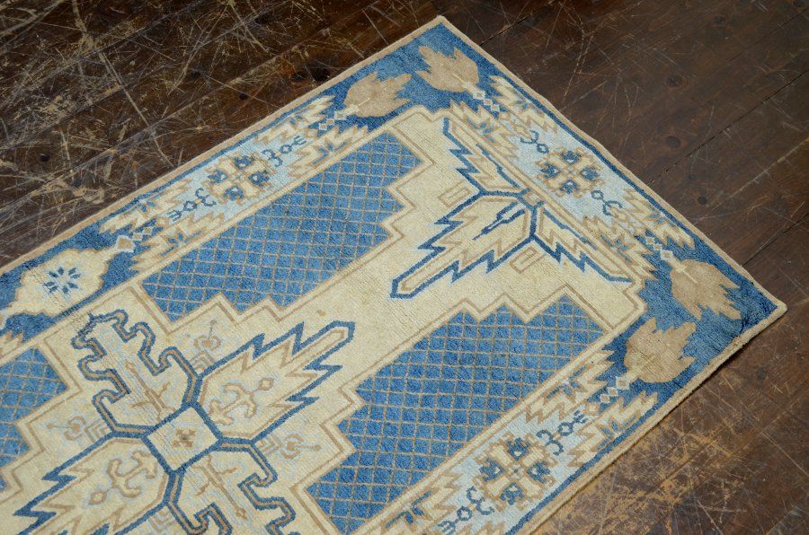 蔵A4876e 古い緞通 段通 敷物 絨毯 木綿 堺赤穂鍋島 MARWIL-DEMENAGEMENTS_CH