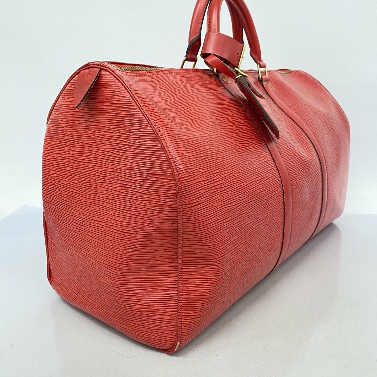 5ic3778 ルイヴィトン ボストンバッグ エピ キーポル50 M42967 カスティリアンレッド メンズ レディース ユニセックス