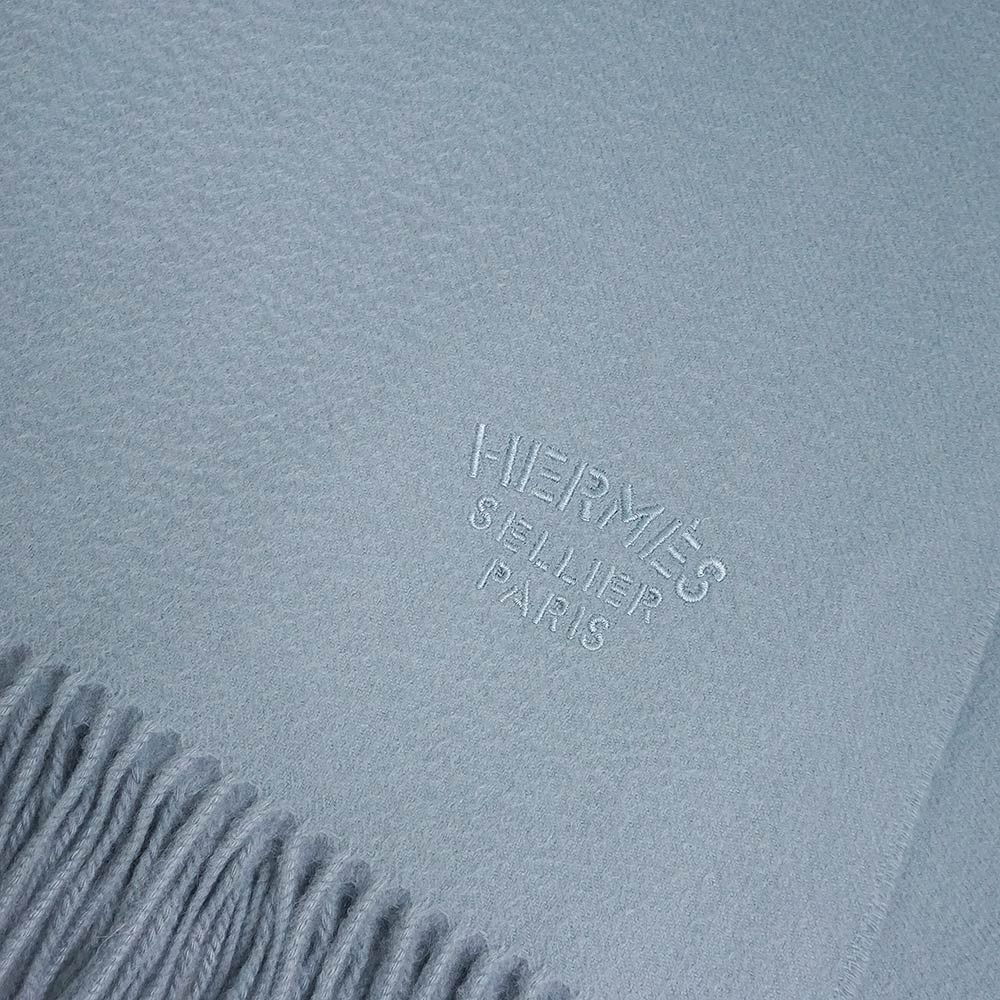 エルメス セリエ ロゴ 大判 ストール ショール マフラー カシミヤ 100