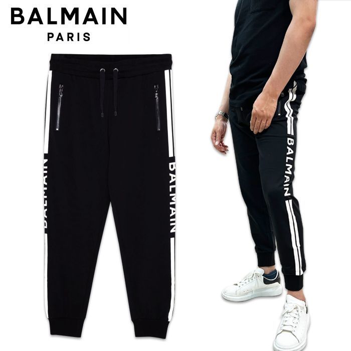 サントスピンク 【M】新品 BALMAIN バルマン ジョガーパンツ 8174