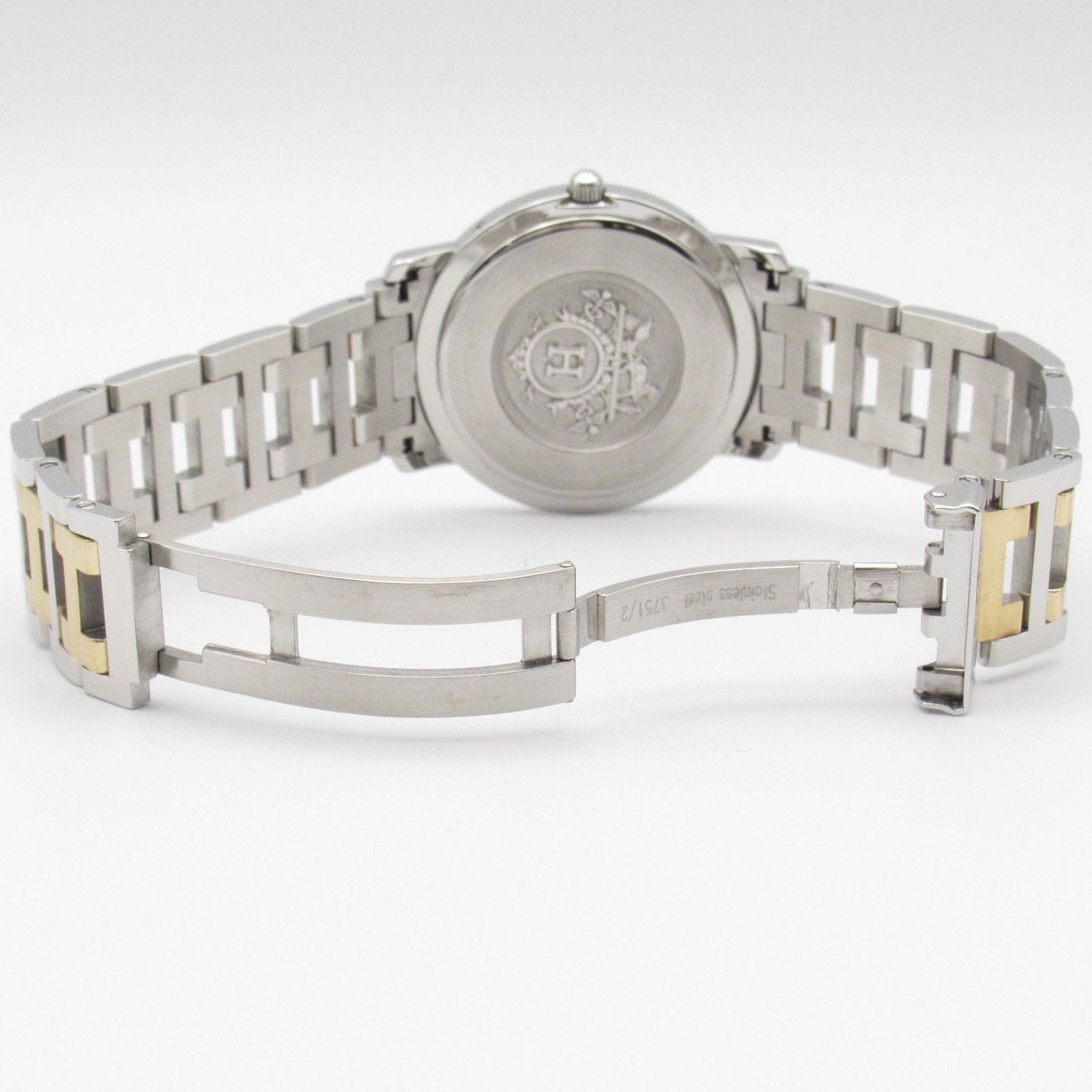 エルメス　コンビ　クリッパー エルメス クリッパー コンビ ゴールド デイト クォーツ