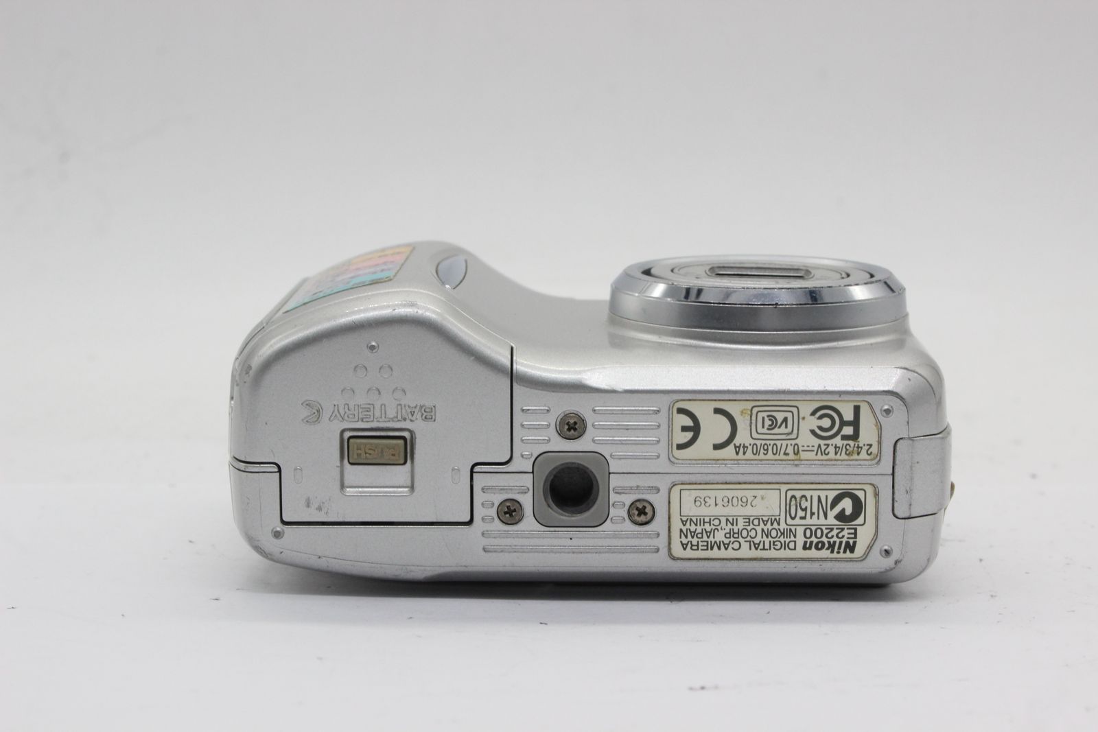 【返品保証】 【便利な単三電池で使用可】ニコン Nikon Coolpix E2200 Zoom Nikkor コンパクトデジタルカメラ s1449