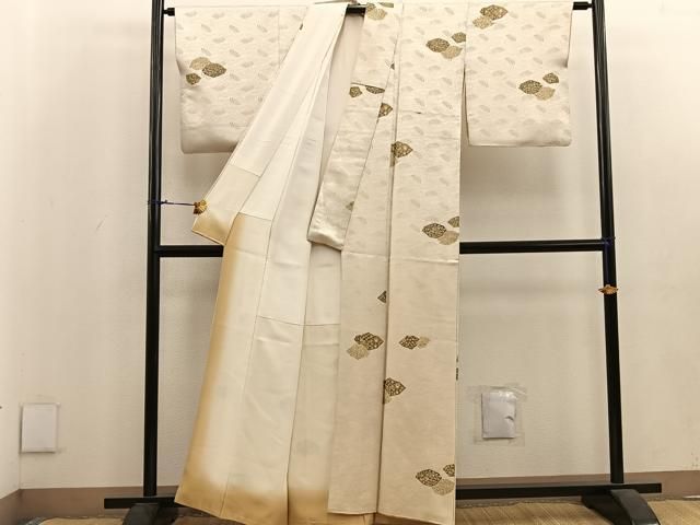 【単衣】正絹　上質な小紋　デザイン柄 平和屋着物□上質な小紋 幾何学文様 正絹 逸品 AAAX8508ma 平和