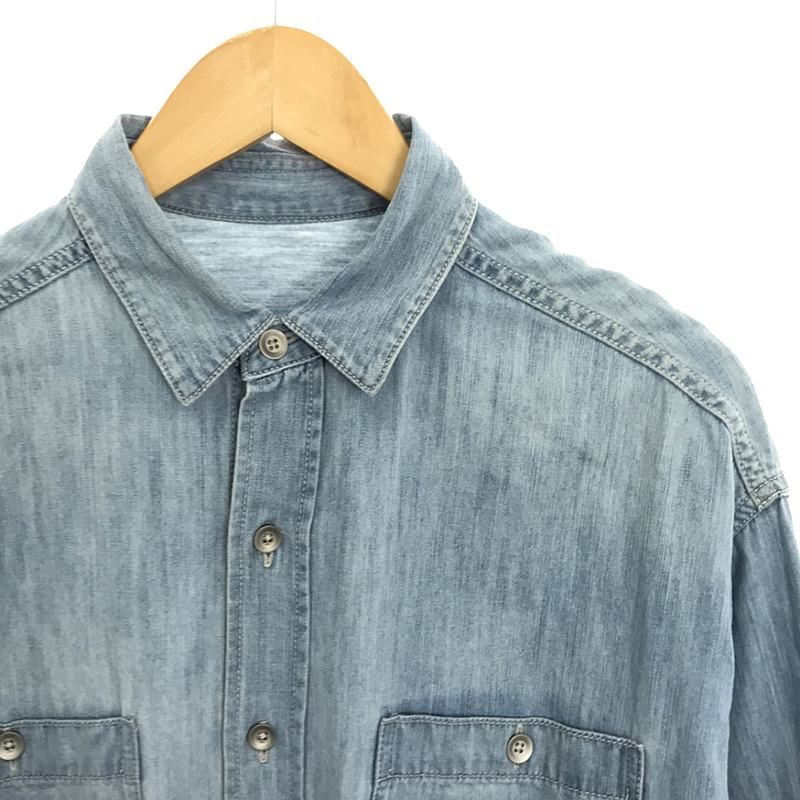 Plage / プラージュ | 2022AW | 製品加工デニムシャツ | F | サックス