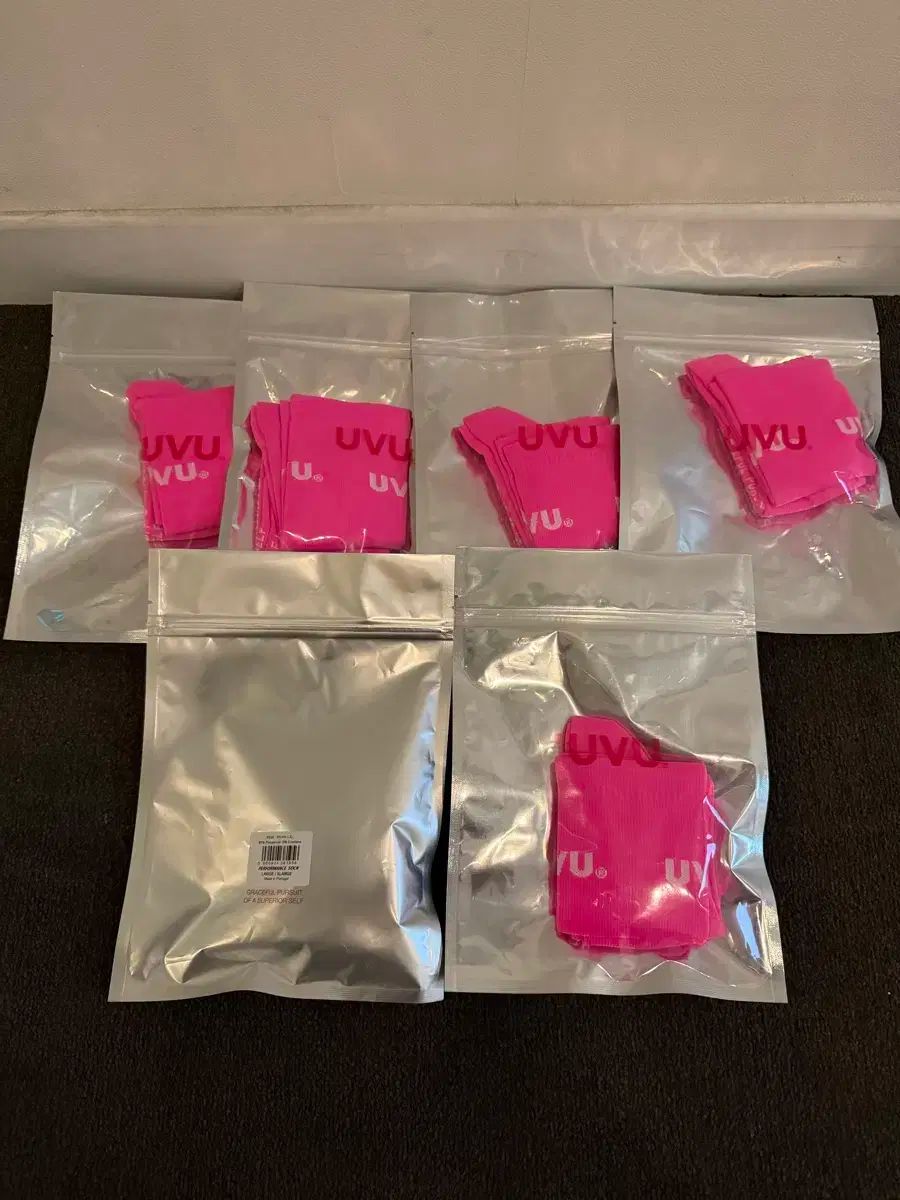 -SM LXL UVU Running Sock Pink