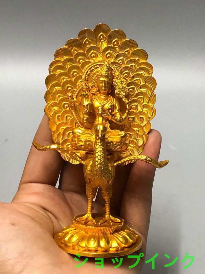 孔雀明王仏像 工芸品 美術品 置物 孔雀明王仏像 工芸品 美術品 置物 - メルカリ