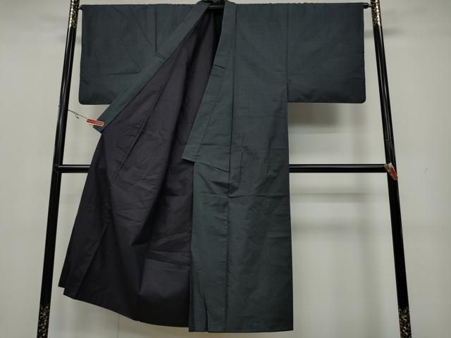 平和屋着物●男性 本場大島紬 アンサンブル 100亀甲 総詰め 正絹 CAAX4566ut