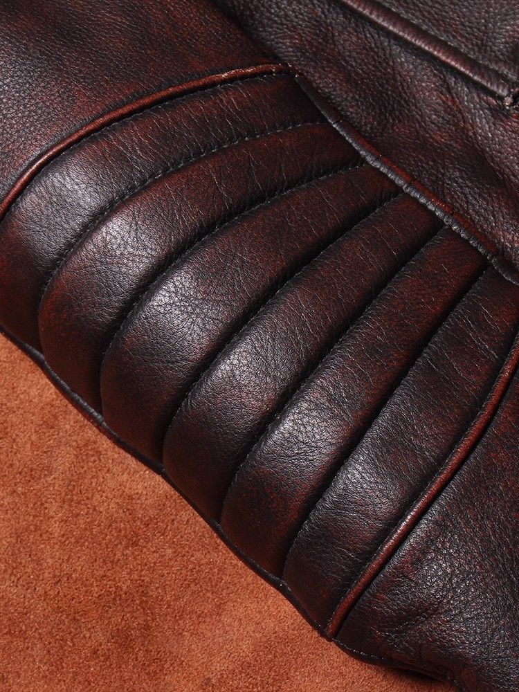 h 本革レザージャケット メンズ ヴィンテージ風 バイカージャケット 立ち襟 スリムフィット 感ある頭層牛革 春秋アウター レトロ加工 ライダースジャケット 防風 防寒 カジュアルスタイル 大きいサイズ 7XLまで KANDAIZUMI_COM