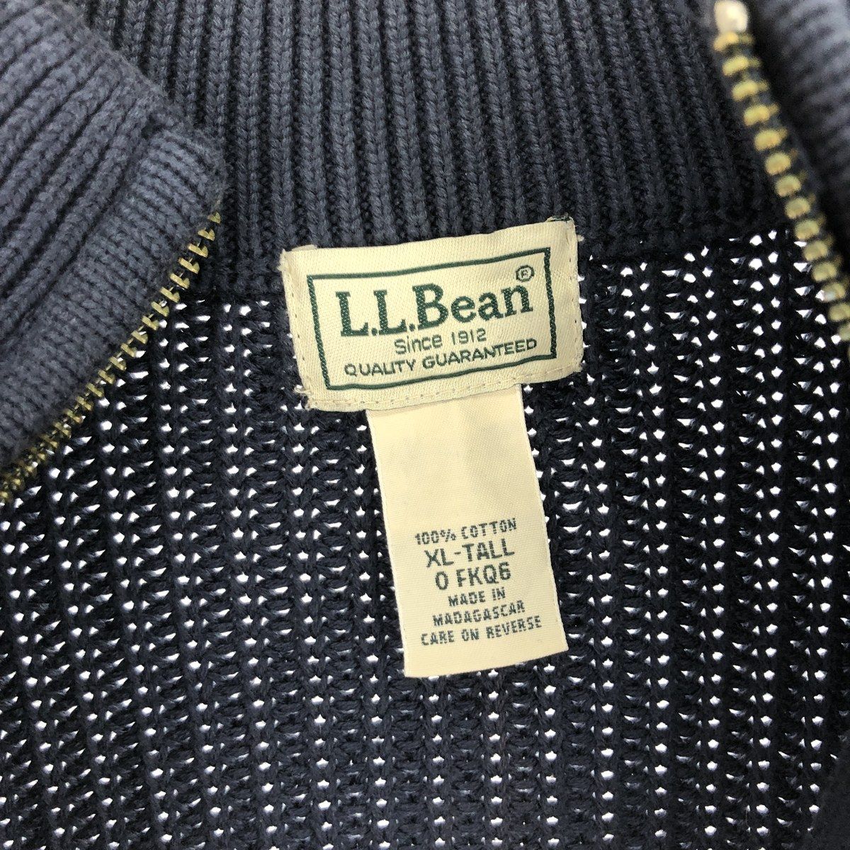 古着 エルエルビーン L.L.Bean リブ編み ドライバーズニット